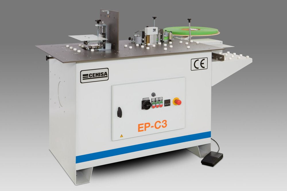 Front shot of the Cehisa Model EP-C Edgebander for Shaped and Bevelled Panels edgebander.